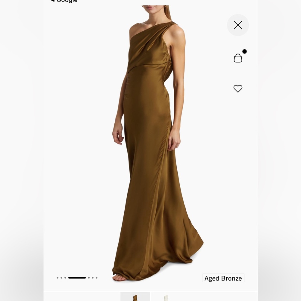 A.L.C. Aster Asymmetric Draped Gown - Picture 3 of 11